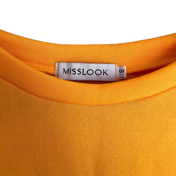 MISSLOOK Bright Yellow Sweater flower detail -Small - Picture 5 of 6